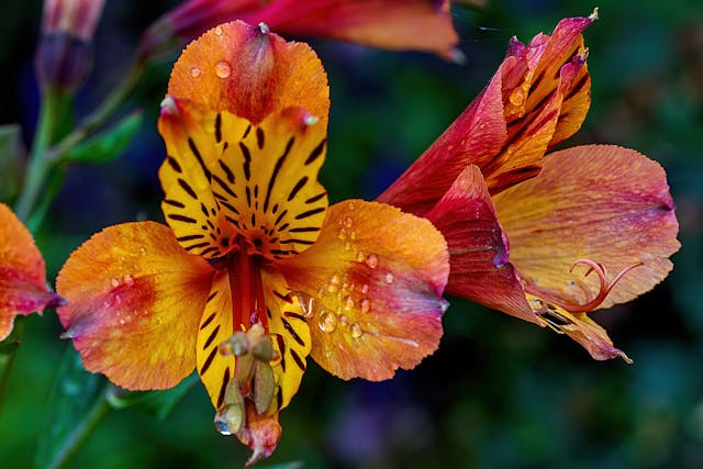 a close up of a flower