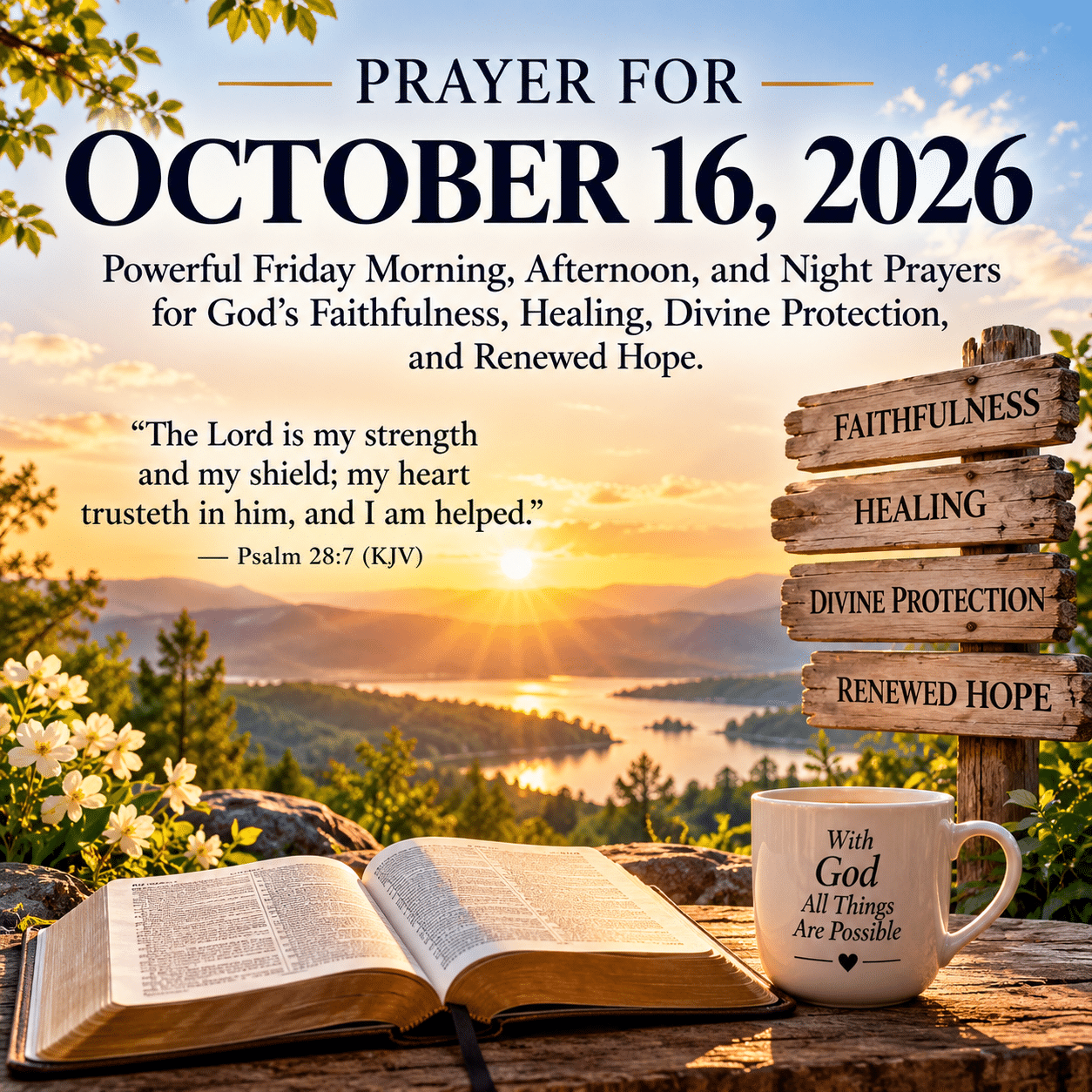 Prayer for October 16 2026