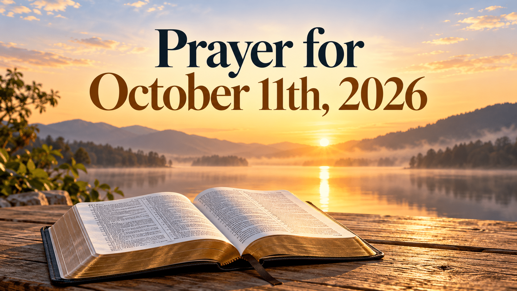 Inspiring Prayer for October 11 2026