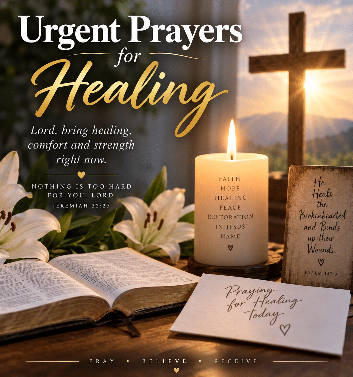 25 Powerful Urgent Prayers for Healing
